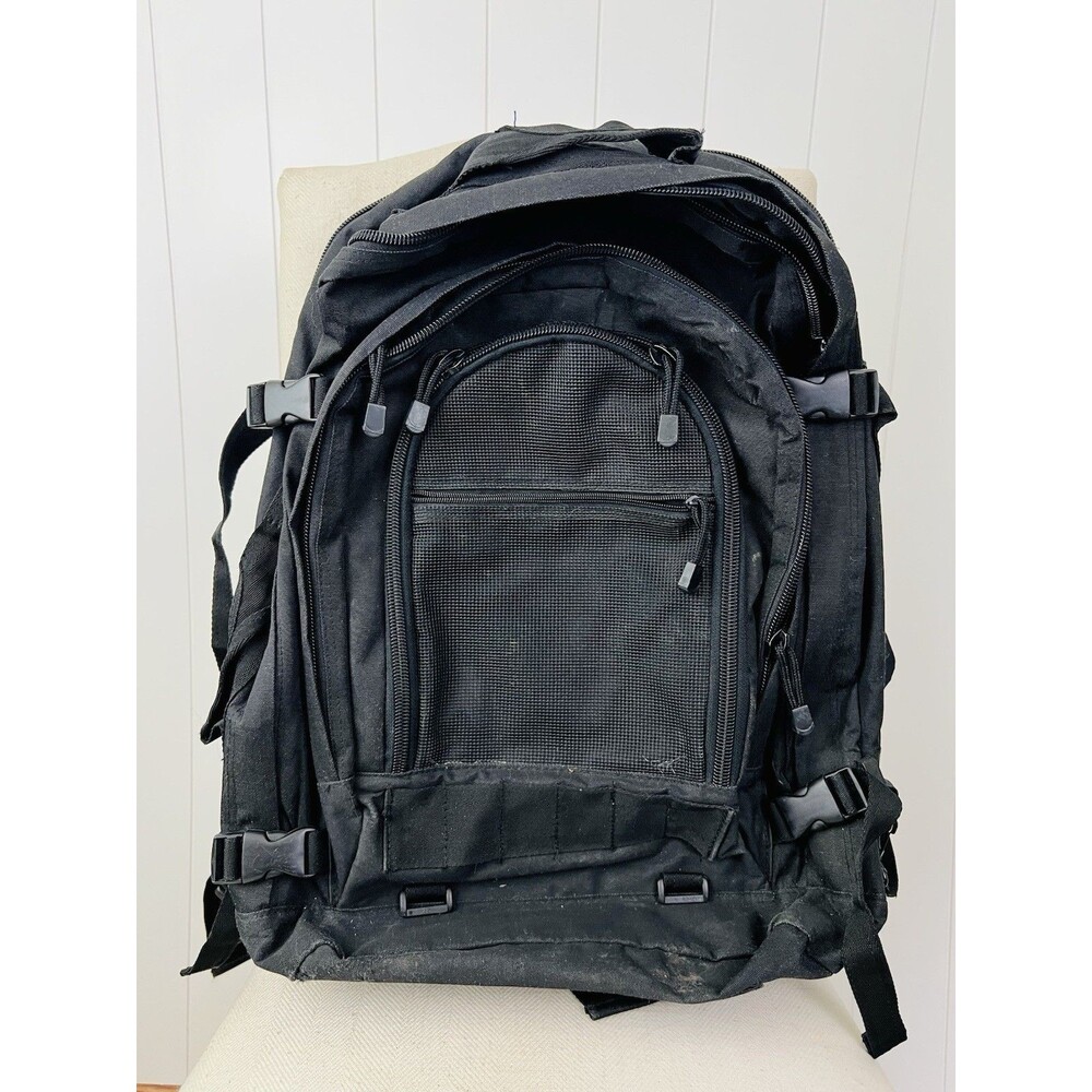 Piper Gear Tactical Backpack Black Expanding Military Bugout Bag Rucksack Large